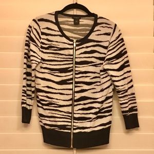 Ann Taylor Factory Zipper Sweater Size S